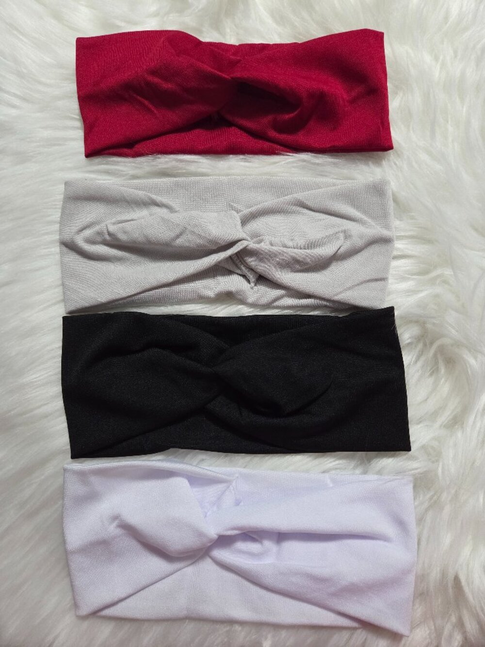 Set of 4 Stretchy Twist Knotted Headbands
